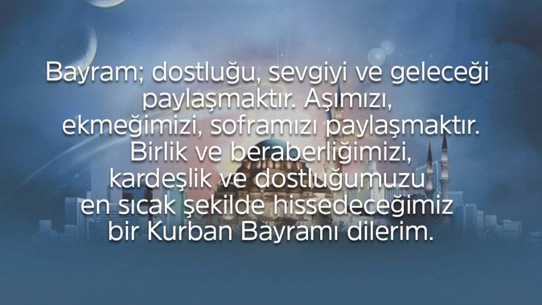 Hayırlı bayramlar! Yeni resimli Kurban Bayramı mesajları 10